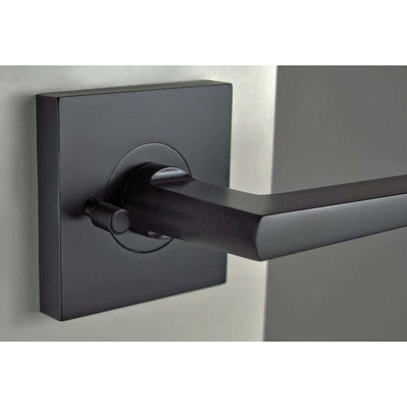 NIDUS MARINO MATT BLACK LEVERSET (SQUARE ROSE) The Lock Shop