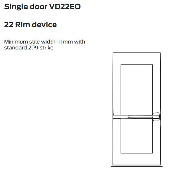 VON DUPRIN 22 SERIES RIM EXIT DEVICE The Lock Shop