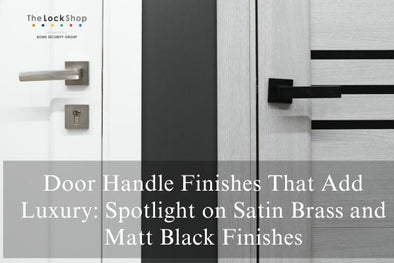 Door Handle Finishes That Add Luxury: Spotlight on Satin Brass and Matt Black Finishes