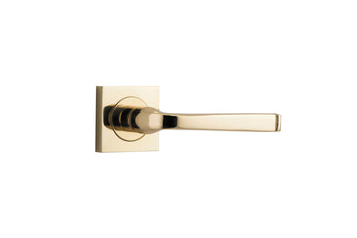 IVER DOOR LEVER ANNECY SQUARE ROSE BACKPLATE