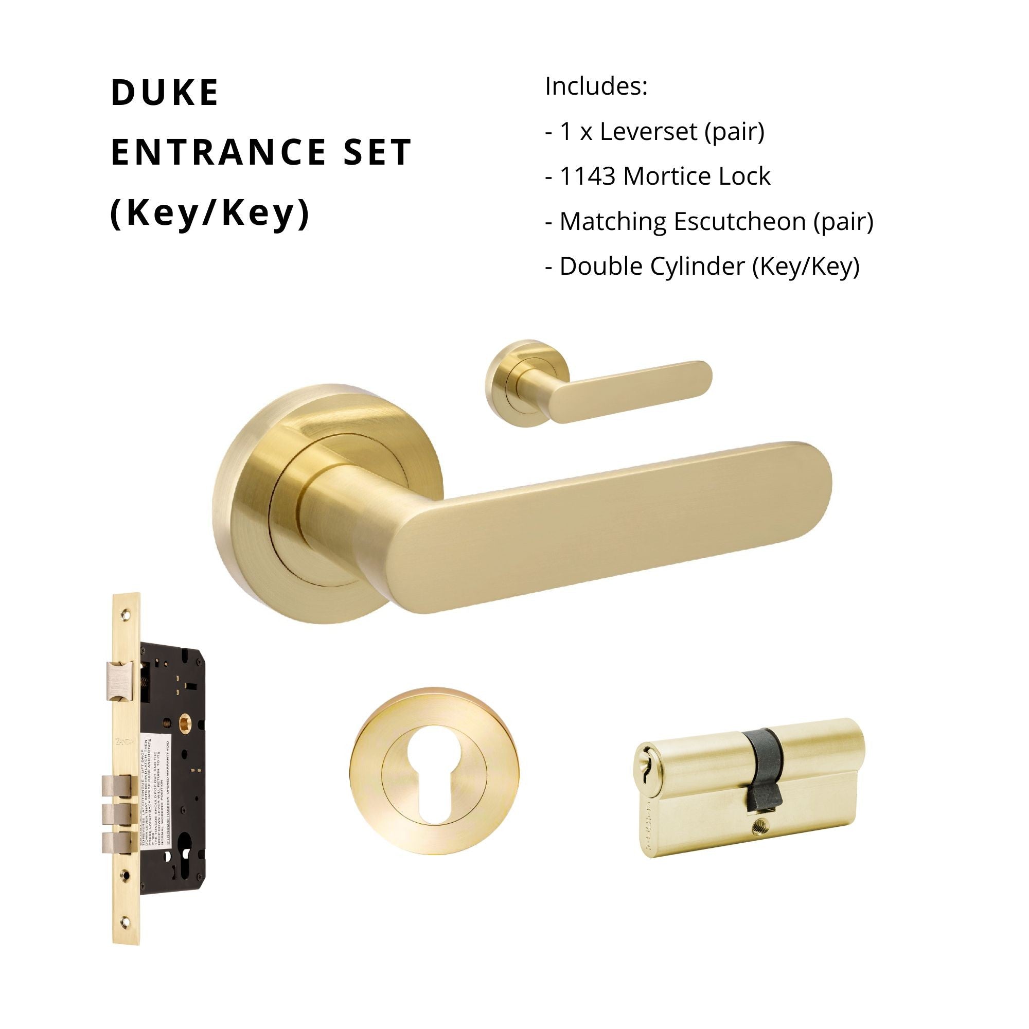 Duke Privacy Set ZANDA FUTURA LEVER SET - DUKE – The Lock Shop
