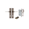 IVER DOOR LEVER COMO CHAMFERED BACKPLATE - KIT