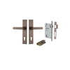 IVER DOOR LEVER BRONTE CHAMFERED BACKPLATE - KIT