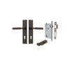 IVER DOOR LEVER BERLIN CHAMFERED BACKPLATE - KIT