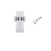 IVER DOOR LEVER CAMBRIDGE CHAMFERED BACKPLATE - KIT