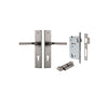 IVER DOOR LEVER ANNECY CHAMFERED BACKPLATE - KIT