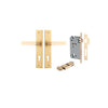 IVER DOOR LEVER BRONTE CHAMFERED BACKPLATE - KIT