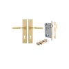IVER DOOR LEVER BERLIN CHAMFERED BACKPLATE - KIT