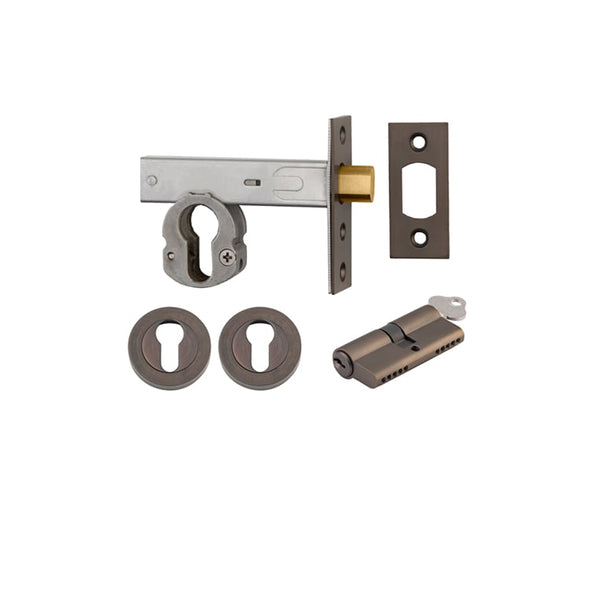 IVER 60MM EURO MORTICE DEADBOLT - ROUND DEADBOLT KIT