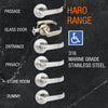 LEMAAR HARO ENTRANCE SET STAINLESS STEEL - DDA COMPLIANT