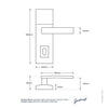 GAINSBOROUGH CONTEMPORARY TRILOCK ENTRANCE SET - ANGULAR