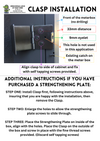 CROCODILE LOCK STRENGTHENING PLATE FOR THE CROCODILE LOCK CLASP