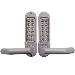 BORG DIGITAL LOCK BACK TO BACK 5051 SATIN CHROME