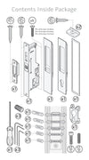 MARDECO 'M' SERIES CAVITY SLIDING DOOR SET - FLUSH PULL EURO LOCK