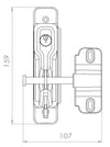 TRIO GRAVITY LATCH (DPG100)