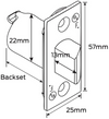 LEGGE DEADLATCH / SPRINGLATCH 60MM SATIN CHROME - SUITS G2 SPARTA