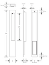 HALLIDAY + BAILLIE EXTRA LONG OFFSET FLUSH PULL BLANK - HB3370