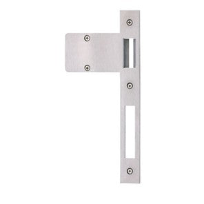 ROLLER DOOR STRIKE PLATE TO SUIT 775 SERIES MORTICE LOCK - STAINLESS STEEL