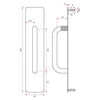 STAINLESS STEEL PULL HANDLE PLATES