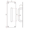 STAINLESS STEEL PULL HANDLE PLATES