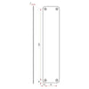 STAINLESS STEEL PUSH PLATES