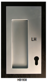 HALLIDAY + BAILLIE RECTANGULAR OFFSET PULL WITH KEY HOLE - HB1930