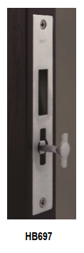 HALLIDAY + BAILLIE 250mm LENGTH SLIDING DOOR PRIVACY LOCK - HB695 SERI ...
