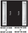 HALLIDAY + BAILLIE D OFFSET FLUSH PULL LOCK FOR HINGE AND PIVOT DOORS - HB1650D SERIES