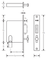 HALLIDAY + BAILLIE D OFFSET FLUSH PULL DOOR SETS FOR PIVOT AND HINGE DOORS - HB1480D SERIES