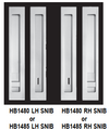 HALLIDAY + BAILLIE D OFFSET FLUSH PULL DOOR SETS FOR PIVOT AND HINGE DOORS - HB1480D SERIES