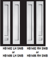 HALLIDAY + BAILLIE D OFFSET FLUSH PULL DOOR SETS FOR PIVOT AND HINGE DOORS - HB1480D SERIES