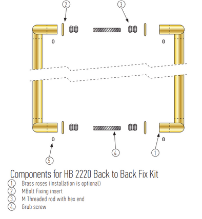 HALLIDAY + BAILLIE BRASS FIXING KITS - HB2200 SERIES