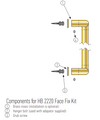 HALLIDAY + BAILLIE BRASS FIXING KITS - HB2200 SERIES