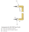 HALLIDAY + BAILLIE BRASS FIXING KITS - HB2330 SERIES