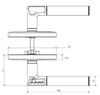 LOCKWOOD CODE HANDLE KEYLESS LOCKSET 8816