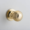 IVER GUILDFORD DOOR KNOB ROUND ROSE BACKPLATE