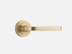 IVER DOOR LEVER ANNECY ROUND ROSE BACKPLATE