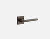 IVER DOOR LEVER BALTIMORE SQUARE ROSE BACKPLATE