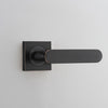 IVER DOOR LEVER BRONTE SQUARE ROSE BACKPLATE