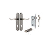 IVER DOOR LEVER STIRLING SHOULDERED BACKPLATE - KIT