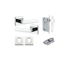 IVER DOOR LEVER OSAKA SQUARE ROSE - KIT