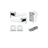 IVER DOOR LEVER OSAKA SQUARE ROSE - KIT