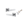 IVER DOOR LEVER OSAKA SQUARE ROSE - KIT