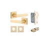 IVER DOOR LEVER OSAKA SQUARE ROSE - KIT