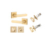 IVER DOOR LEVER OSAKA SQUARE ROSE - KIT