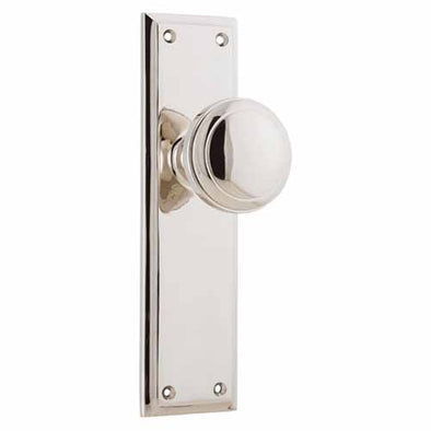 TRADCO MILTON DOOR KNOB ON PLATE – The Lock Shop