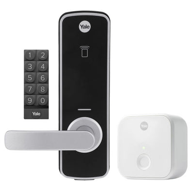 YALE UNITY ENTRANCE LOCK SILVER WITH CONNECT BRIDGE AND KEYPAD