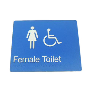 FEMALE DISABLED TOILET SIGN
