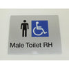 MALE DISABLED TOILET SIGN (RIGHT HAND)